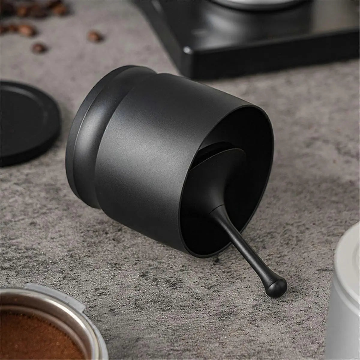 58mm Coffee Dosing Cup Aluminum Alloy Espresso Funnel Silver Barista Tool Wholesale Hub