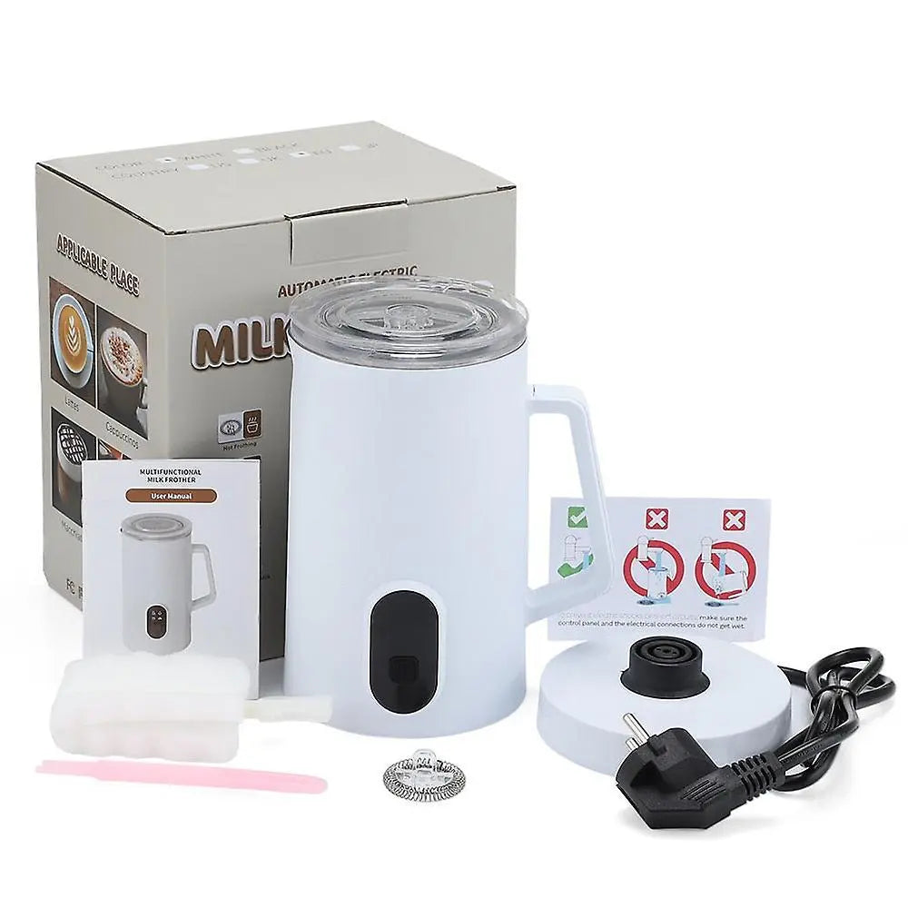 4-in-1 Electric Milk Frother 350ml Hot Cold Coffee Foam Maker Stainless Steel Wholesale Hub