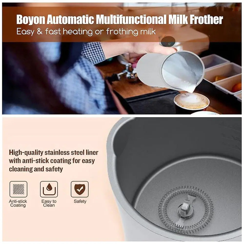 4-in-1 Electric Milk Frother 350ml Hot Cold Coffee Foam Maker Stainless Steel Wholesale Hub