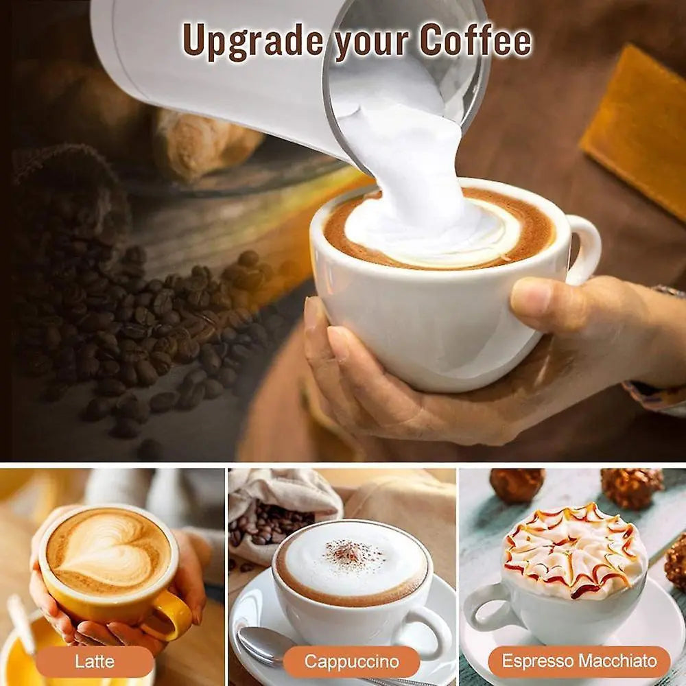 4-in-1 Electric Milk Frother 350ml Hot Cold Coffee Foam Maker Stainless Steel Wholesale Hub