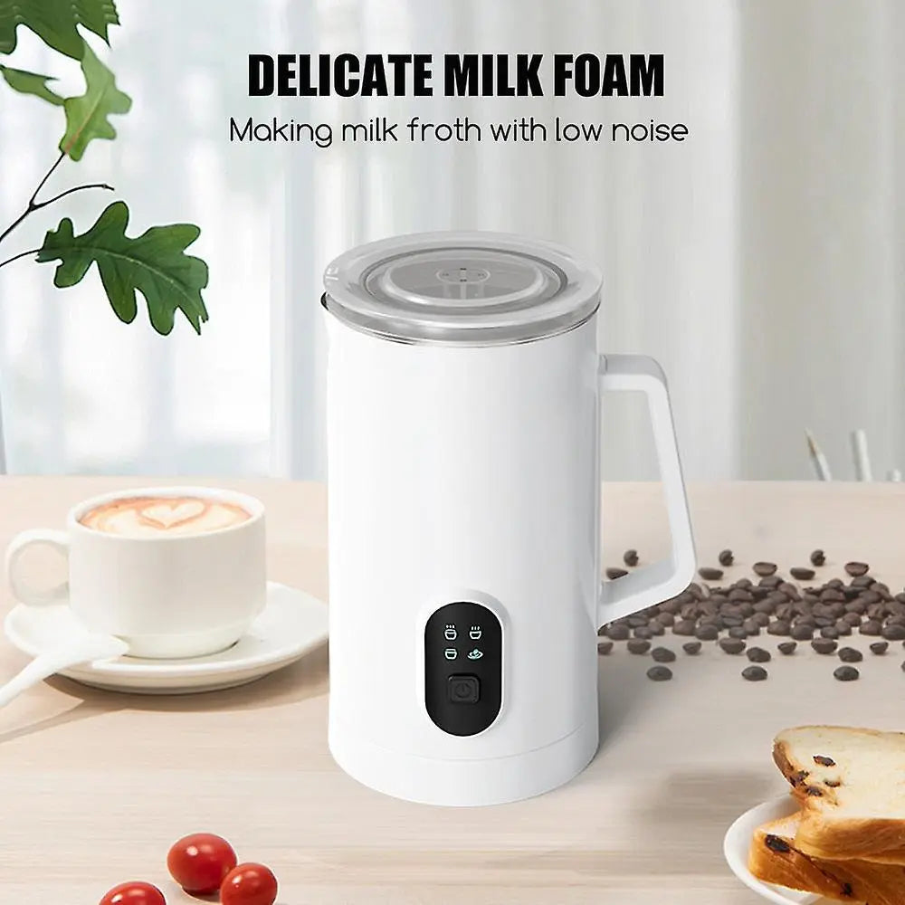 4-in-1 Electric Milk Frother 350ml Hot Cold Coffee Foam Maker Stainless Steel Wholesale Hub