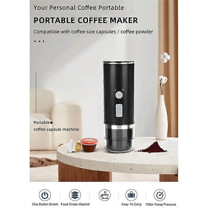 Portable Espresso Coffee Machine for Car & Home Capsule Electric Coffee Maker Wholesale Hub