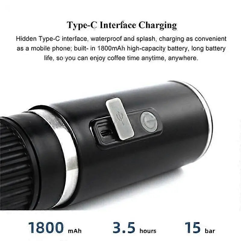 Portable Espresso Coffee Machine for Car & Home Capsule Electric Coffee Maker Wholesale Hub