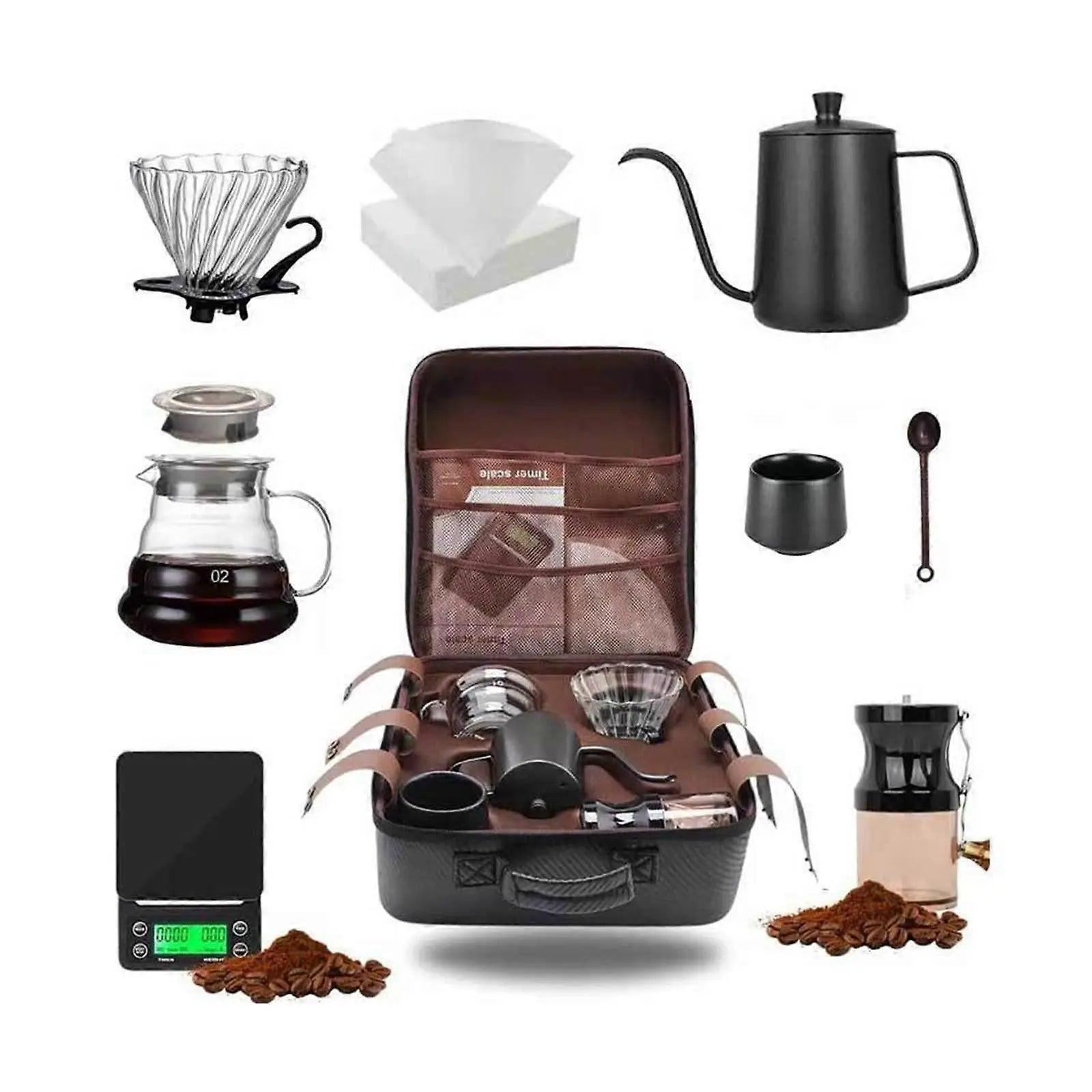 Pour Over Coffee Maker Set Manual Coffee Brewing Kit for Outdoor Kitchen Wholesale Hub