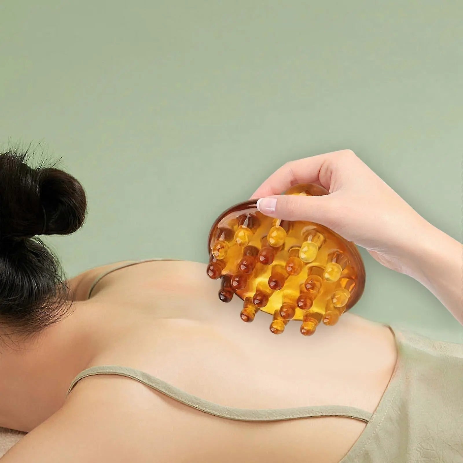Manual Head Massage Comb Brush, Round Smooth Guasha Tool for Scalp & Travel Use Wholesale Hub