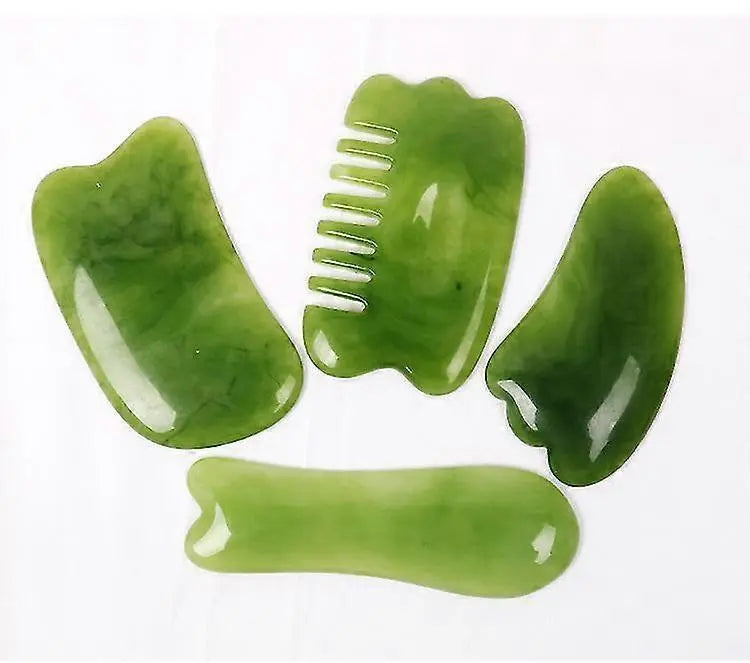 7pcs Natural Stone Guasha Scraping Tool Set, Traditional Anti-Aging Gua Sha Boards Wholesale Hub