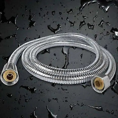 Long Stainless Steel Shower Hose, Chrome Finish, Durable Shower Pipe Wholesale Hub