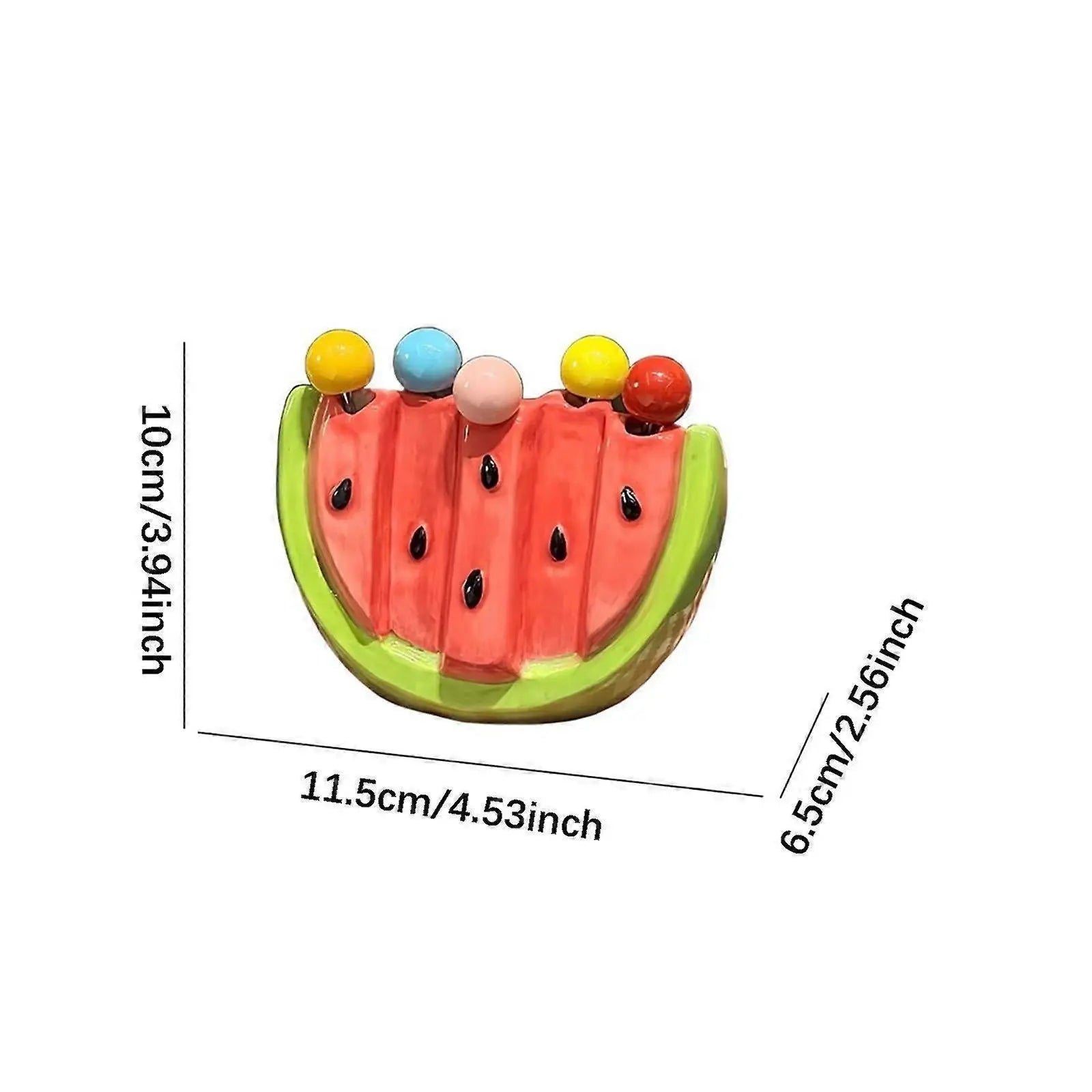5pcs Fruit Forks with Ceramic Storage Jar Dessert Forks for Salad Picnic Party Wholesale Hub