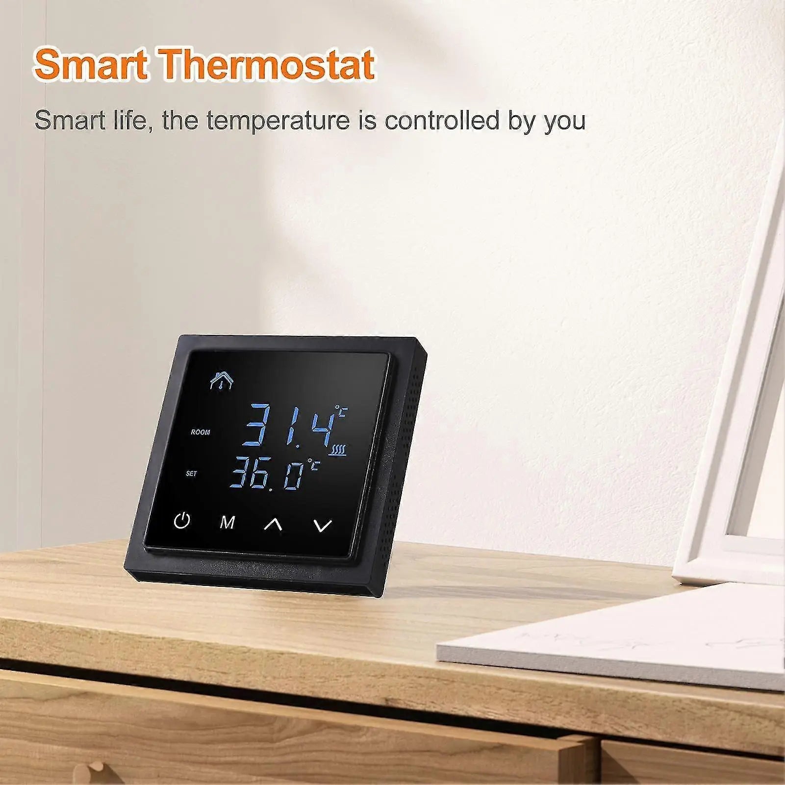 Smart Thermostat 16A Floor Heating Temperature Controller with LED Touch Screen Wholesale Hub