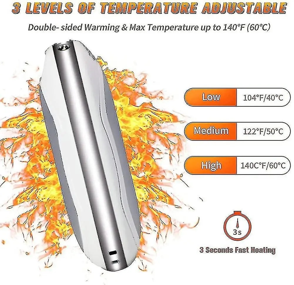 10000mAh USB Rechargeable Electric Hand Warmer & Power Bank Wholesale Hub