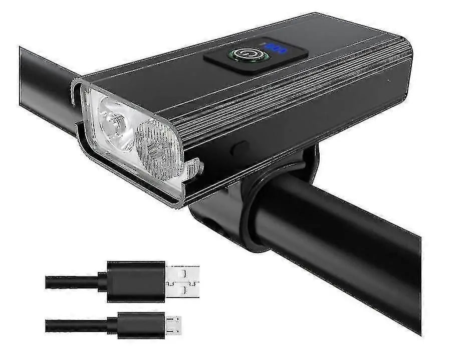 800 Lumens Rechargeable Front Bike Light - Black, 4-Hour Runtime Wholesale Hub