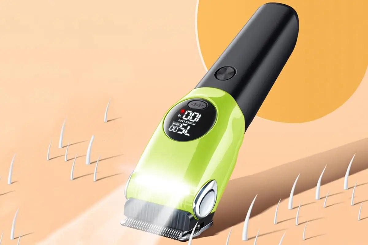 Dog Clipper Low Noise Dog Grooming Kit Rechargeable 3-Speed With LCD Display for Dogs Cats Pets Wholesale Hub