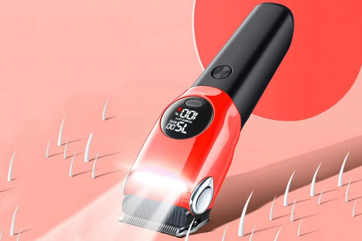 Dog Clipper Low Noise Dog Grooming Kit Rechargeable 3-Speed With LCD Display for Dogs Cats Pets Wholesale Hub