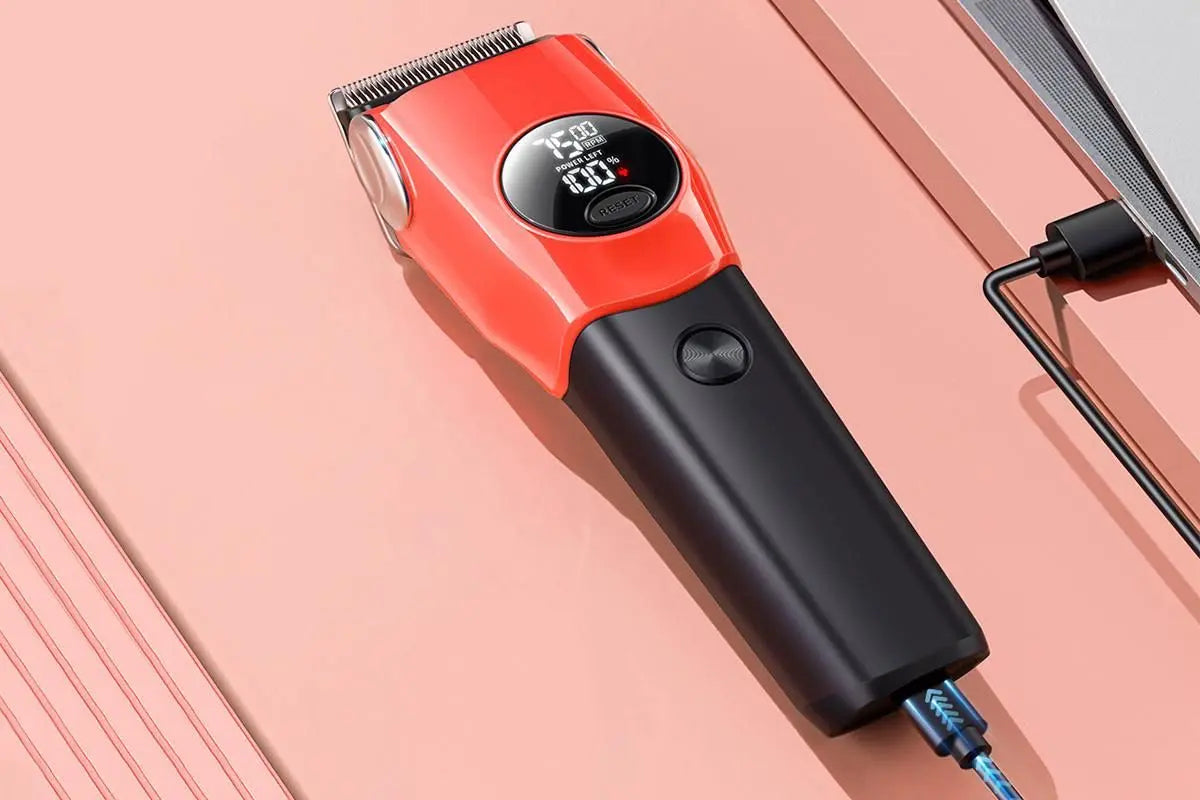 Dog Clipper Low Noise Dog Grooming Kit Rechargeable 3-Speed With LCD Display for Dogs Cats Pets Wholesale Hub