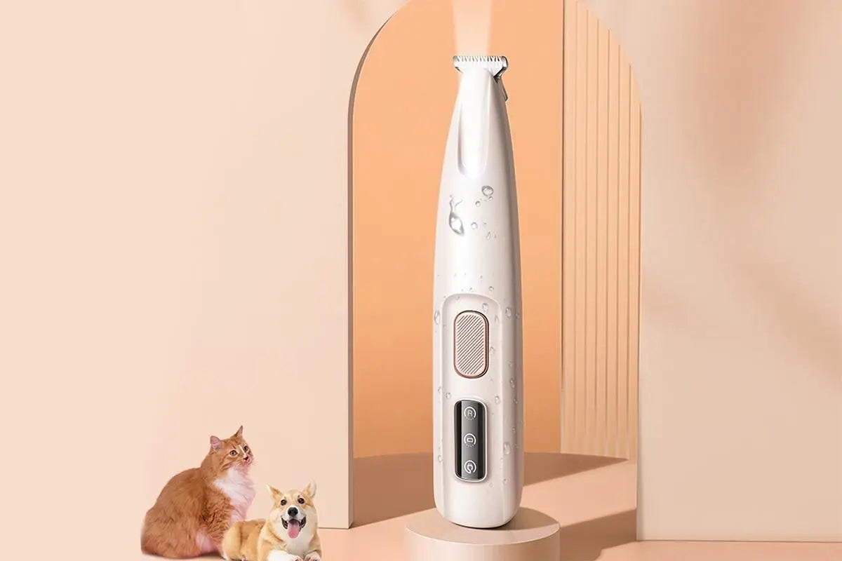 Dog Paw Trimmer 18mm Widen Pet Hair Clipper Dog Clippers for Grooming With LED Light LED Display Rechargeable Wholesale Hub