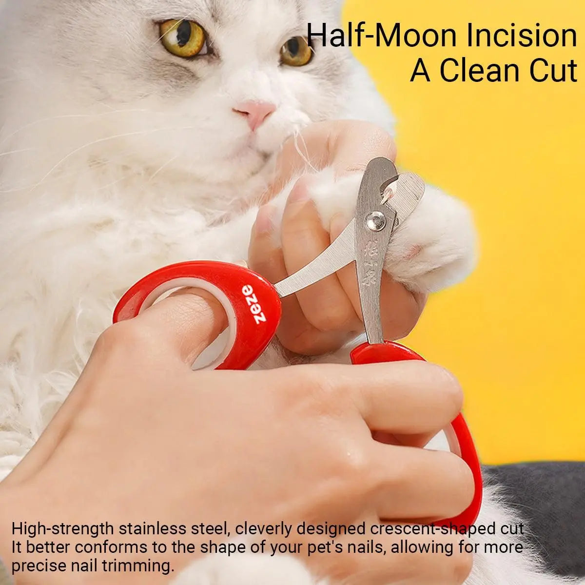 Tulip Shape Cat Nail Clipper Pet Grooming Tool Safety Durable for Cat Kitties Wholesale Hub