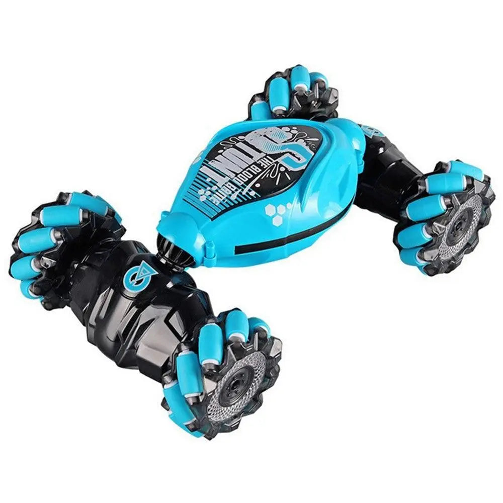Remote Hand Control Watch Gesture Sensor Twist Car Toy USB charging Car Toy -Blue Wholesale Hub