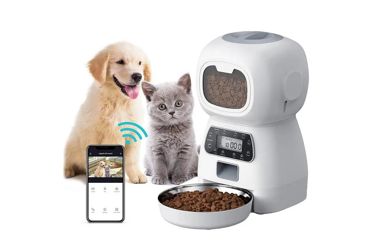Automatic Feeder Pet Food Dispenser Automatic Cat Feeder Dry Food Dispenser Smart Pet Feeder Timed Cat Feeder for Large Medium Small Pets Wholesale Hub