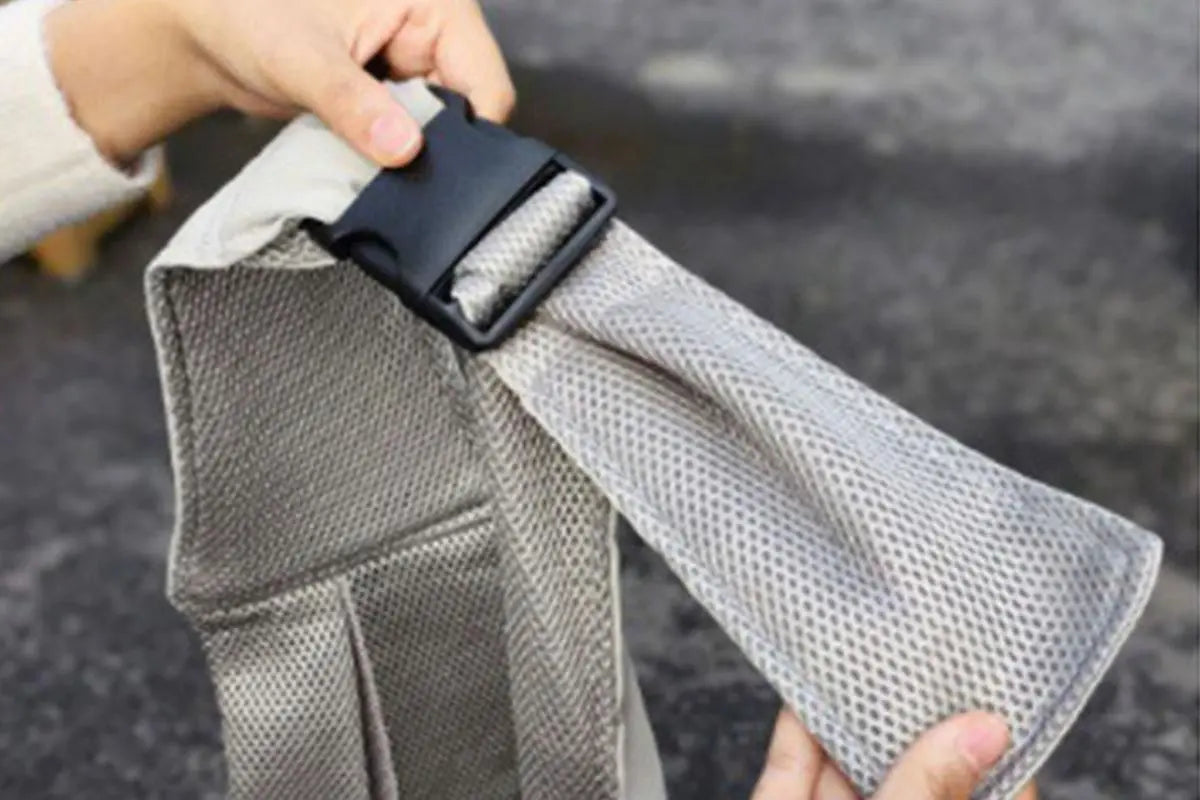 Breathable Dog Carrier Sling With Storage Pocket Pet Carrier Shoulder Pouch For Outdoor Travel -Gray Wholesale Hub