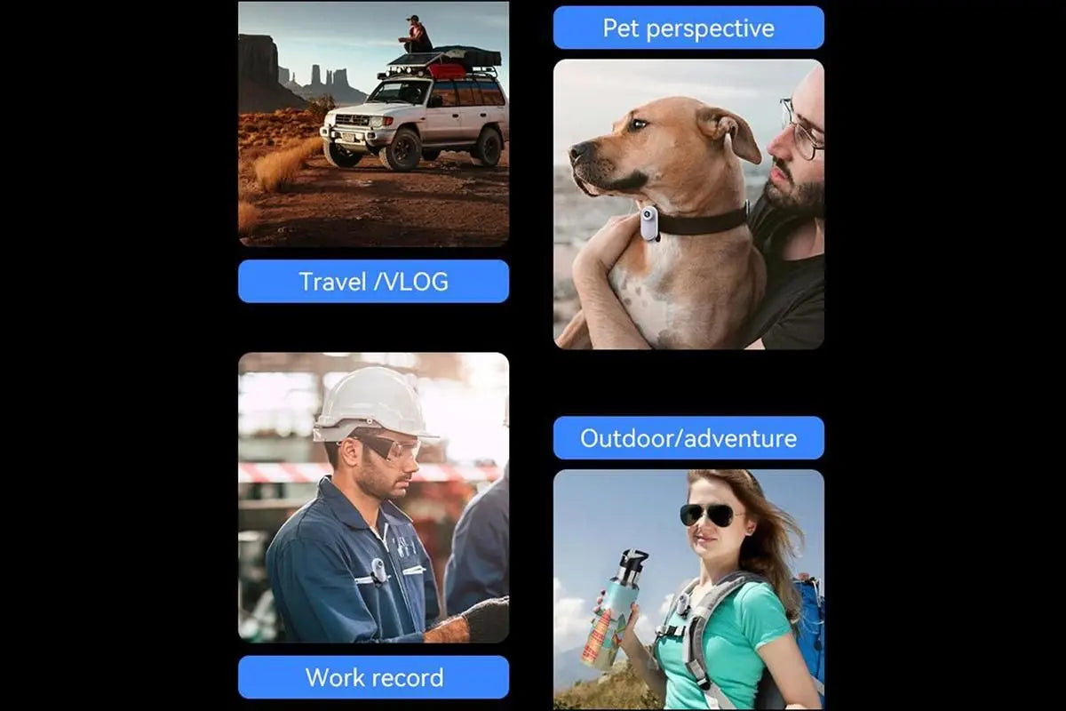 HD 1080P Dog Tracker Collar No WiFi No App Dog Collar Camera Dog Cat Pet Sport Action Camera Collar Mini Body Cam Wholesale Hub