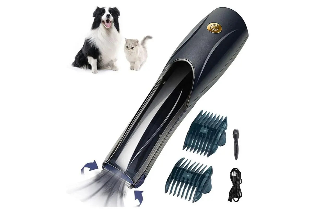Pet Vacuum Hair Clipper Dog Shaver Clipper 3 Speed USB Electric Pet Razor Low Noise Pet Trimmer Rechargeable Cordless Pet Shaver Wholesale Hub