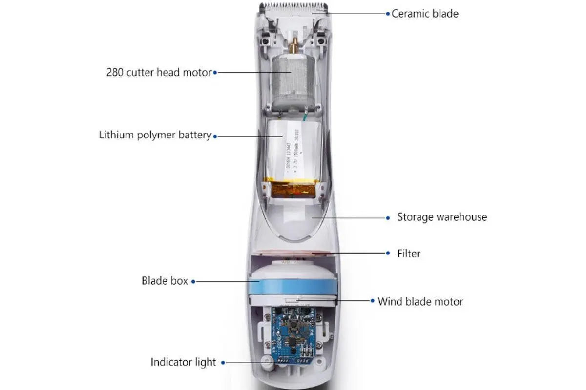 Pet Vacuum Hair Clipper Dog Shaver Clipper 3 Speed USB Electric Pet Razor Low Noise Pet Trimmer Rechargeable Cordless Pet Shaver Wholesale Hub