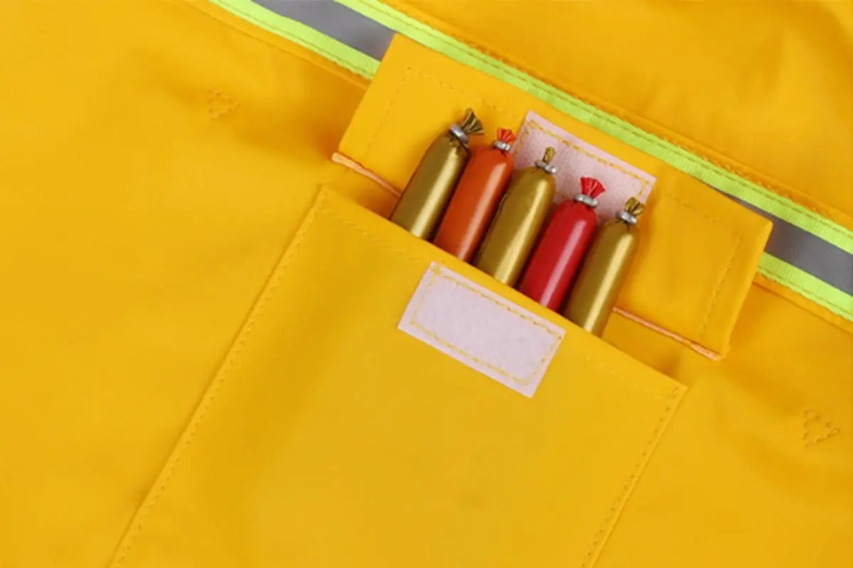 Pet Raincoat Outdoor Waterproof Dog Poncho for Small and Medium Dogs - Yellow Wholesale Hub