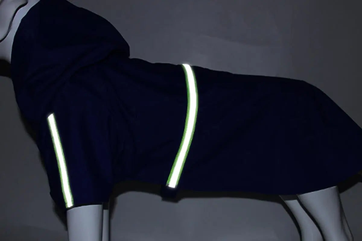 Pet Raincoat Outdoor Waterproof Dog Poncho for Small and Medium Dogs - Blue Wholesale Hub