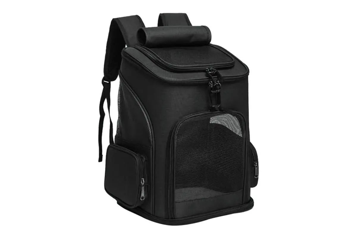 Expandable Large Cat Backpack Carrier for Small Pets - Black Wholesale Hub