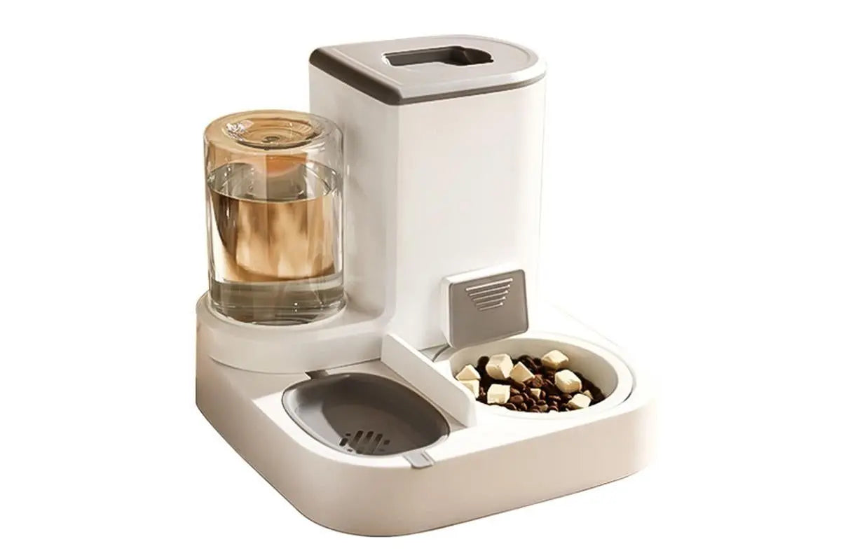 2 in 1 Automatic Cat Feeder and Waterer Ceramic Pet Bowl for Cats and Small Dogs Wholesale Hub