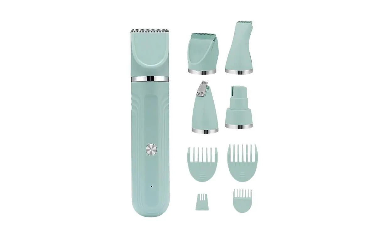 4-in-1 Dog Clipper Dog Grooming Kit with 4 Blade Heads -Green Wholesale Hub