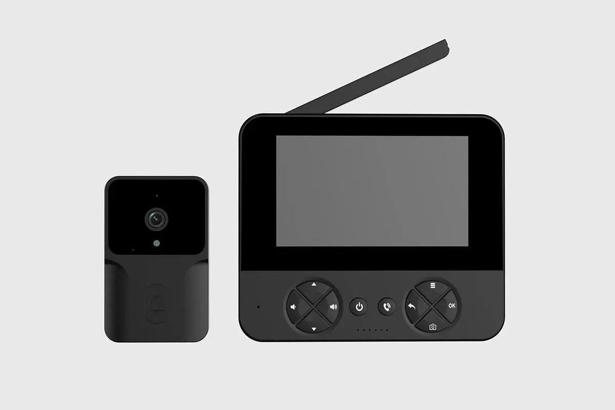 Wireless Doorbell Camera Video Door Bell Smart Intercom Security Phone Camera Indoor Outdoor - Black Wholesale Hub