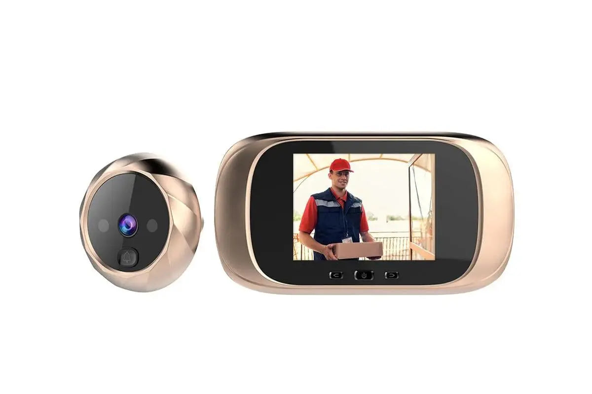 Wireless Digital Door Peephole LCD Display Door Viewer with Camera Home Security System -Gold Wholesale Hub