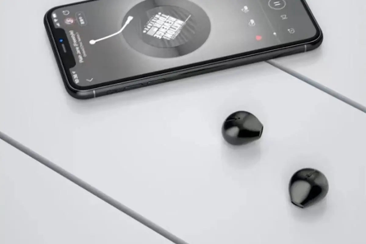 Sleep Earbuds for Side Sleepers Bluetooth Mini In-Ear Headphones for Rest - Black Wholesale Hub