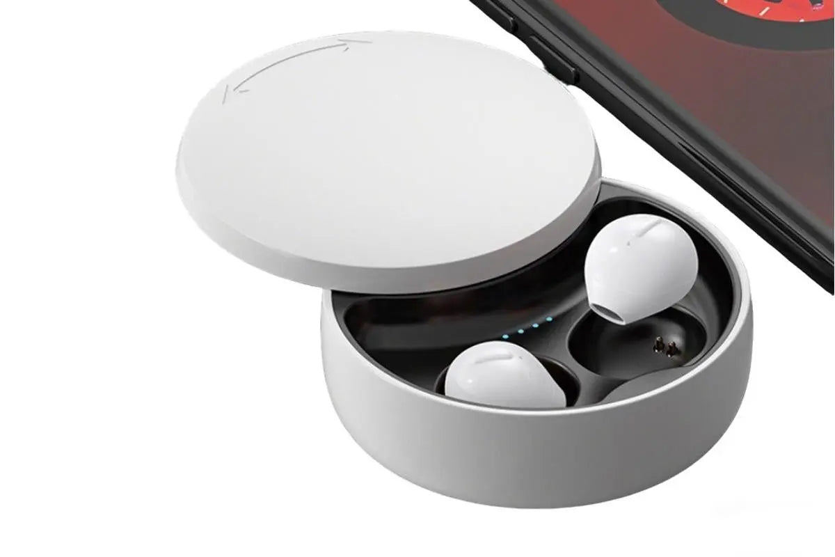 Sleep Earbuds for Side Sleepers Bluetooth Mini In-Ear Headphones for Rest - White Wholesale Hub