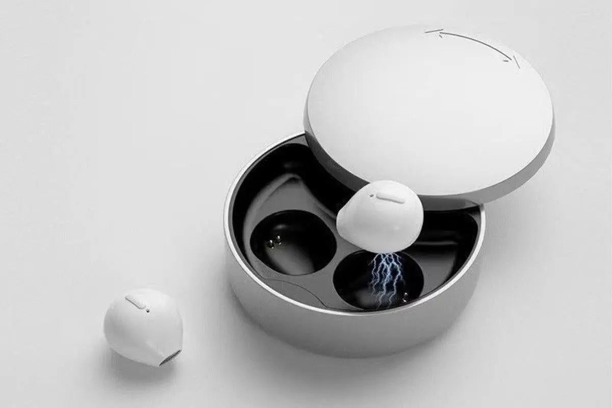 Sleep Earbuds for Side Sleepers Bluetooth Mini In-Ear Headphones for Rest - White Wholesale Hub