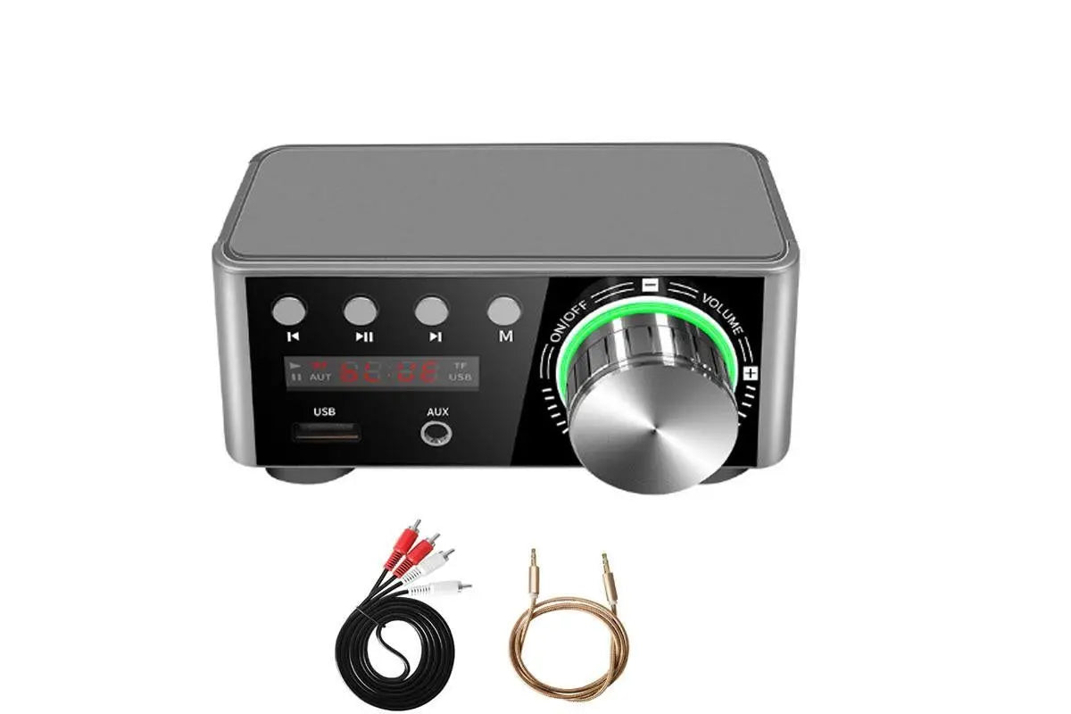 HIFI BT5.0 Digital Amplifier Stereo Audio Amp 2x80W Sound Power Audio Receiver Stereo AMP USB AUX for Phone Tablet Laptop Wholesale Hub