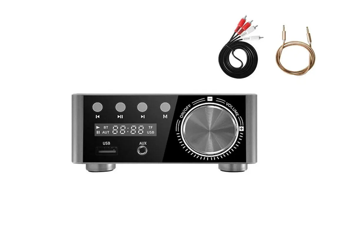 HIFI BT5.0 Digital Amplifier Stereo Audio Amp 2x80W Sound Power Audio Receiver Stereo AMP USB AUX for Phone Tablet Laptop Wholesale Hub