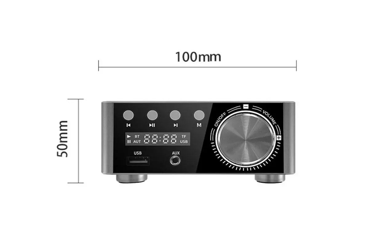 HIFI BT5.0 Digital Amplifier Stereo Audio Amp 2x80W Sound Power Audio Receiver Stereo AMP USB AUX for Phone Tablet Laptop Wholesale Hub