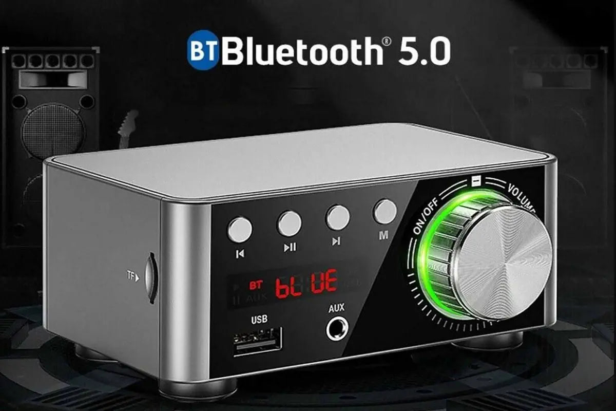 HIFI BT5.0 Digital Amplifier Stereo Audio Amp 2x80W Sound Power Audio Receiver Stereo AMP USB AUX for Phone Tablet Laptop Wholesale Hub