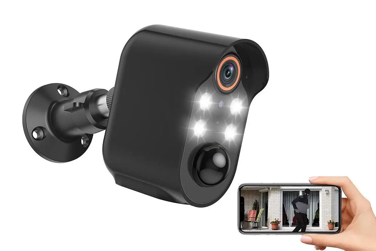 Security Cameras Wireless Outdoor Home Indoor Camera with Color Night Vision Motion Detection -Black Wholesale Hub