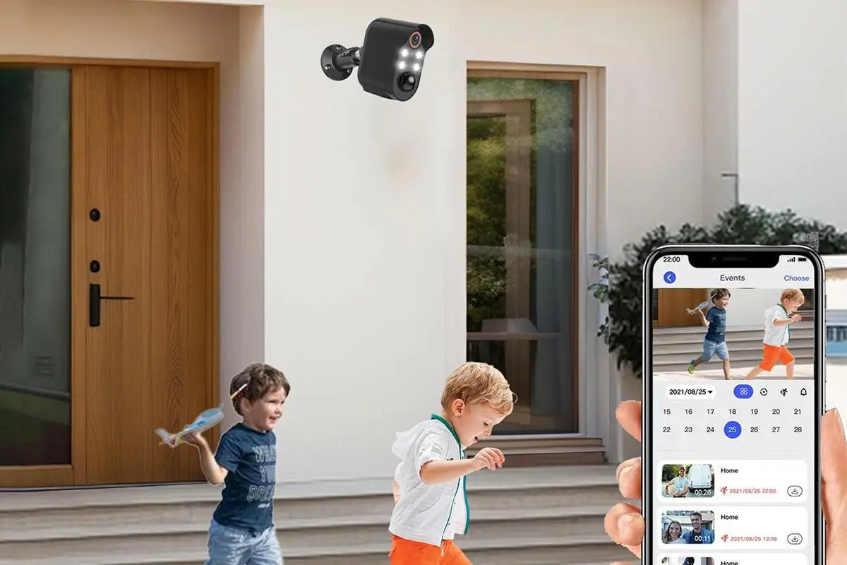 Security Cameras Wireless Outdoor Home Indoor Camera with Color Night Vision Motion Detection -Black Wholesale Hub