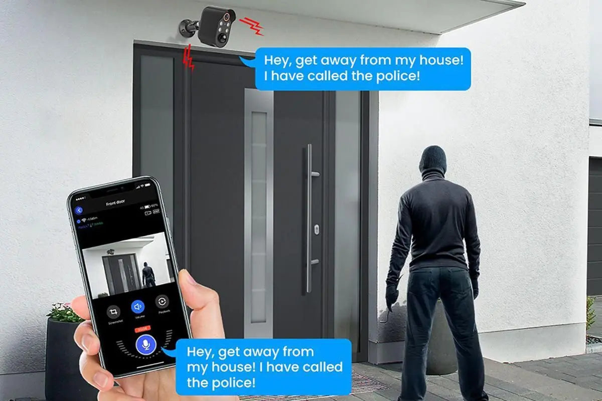 Security Cameras Wireless Outdoor Home Indoor Camera with Color Night Vision Motion Detection -Black Wholesale Hub