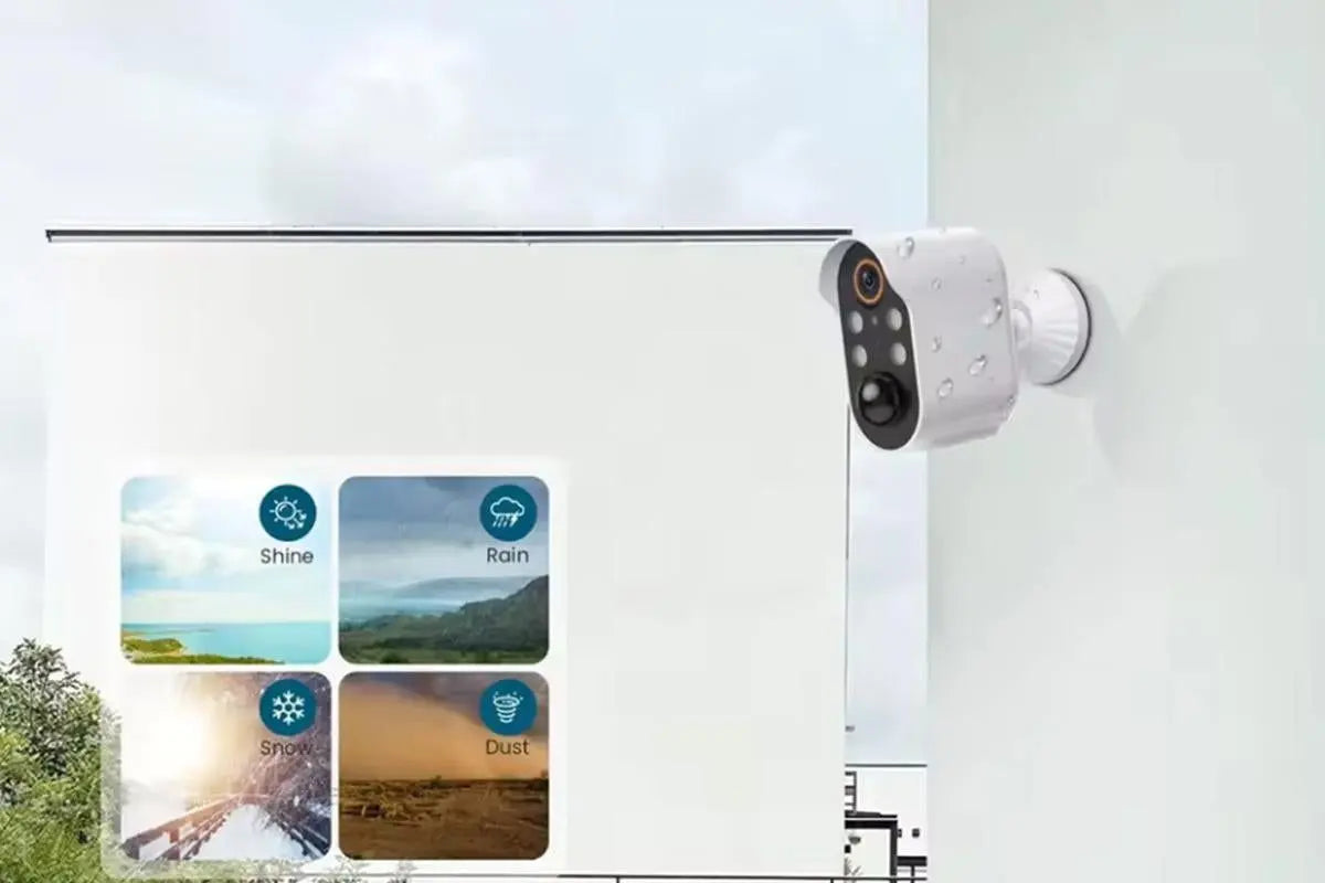 Security Cameras Wireless Outdoor Home Indoor Camera with Color Night Vision Motion Detection -White Wholesale Hub
