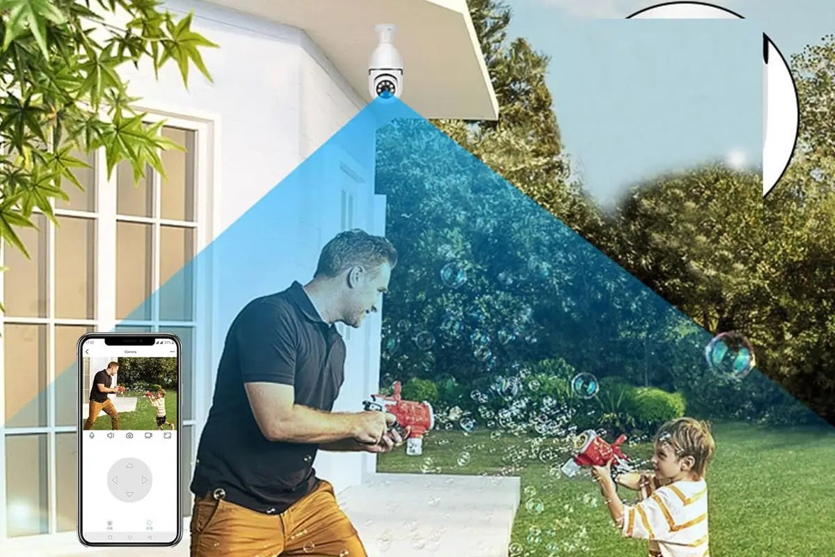 Light Bulb Security Camera HD WiFi IP Security Lamp Camera Bulb Light Camera Wireless WiFi Light Security Camera Home Security Wholesale Hub