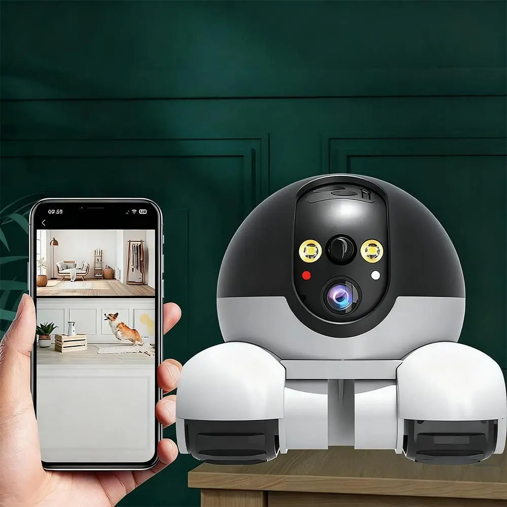 Tank Shape Smart Security Camera with Dual Screen Monitoring Wholesale Hub
