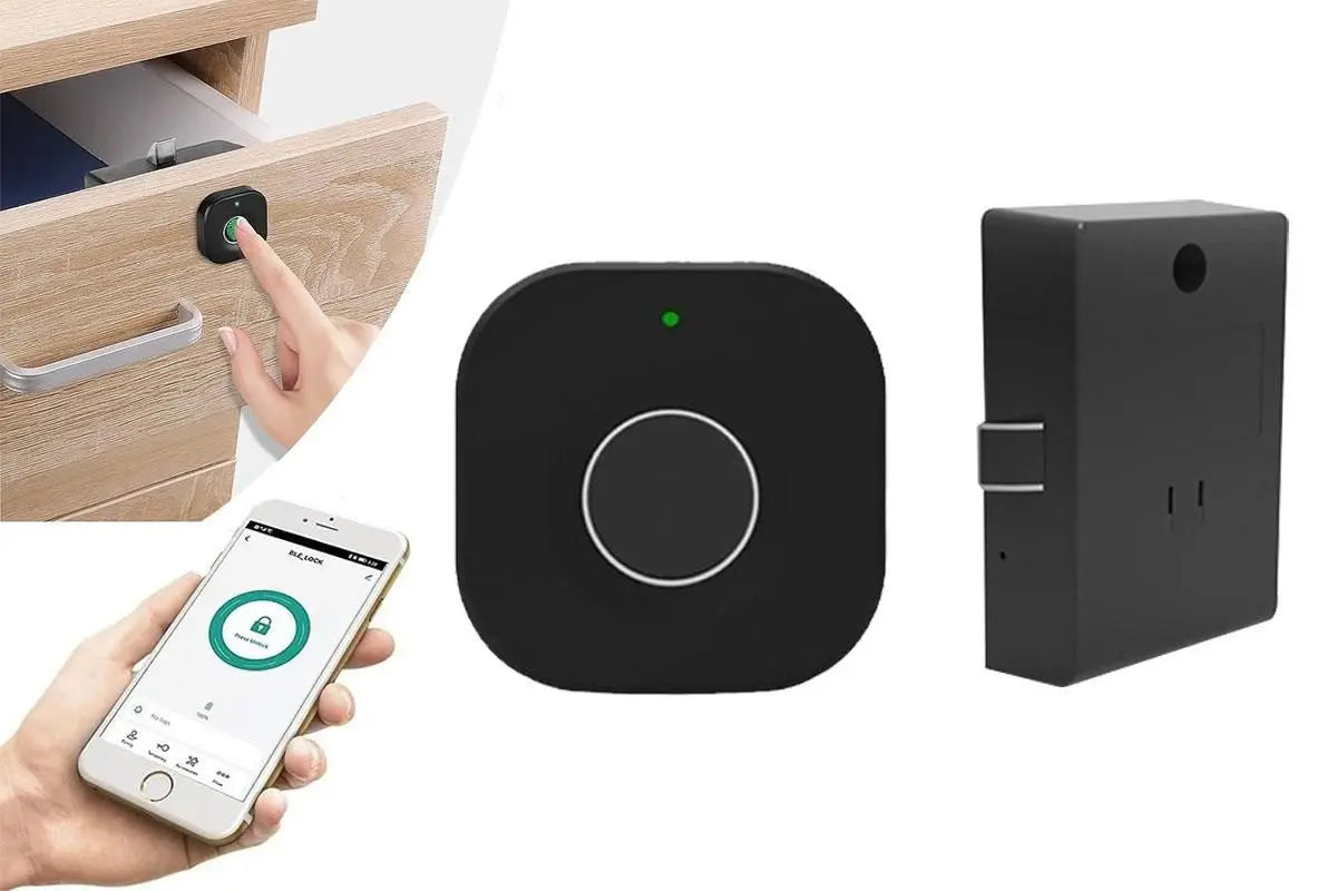 Bluetooth Fingerprint Cabinet Lock Smart APP Keyless Biometric Drawer Wardrobe Lock Hidden Wholesale Hub