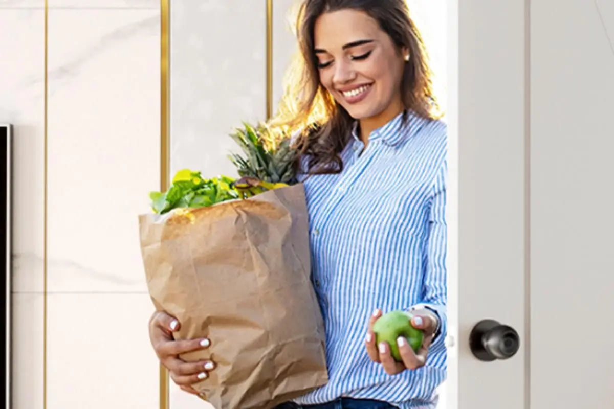 Fingerprint Door Lock Smart Fingerprint Door Knob with Lock Biometric Door Lock with App Control & Key Bluetooth Smart Door Lock with Handle Wholesale Hub