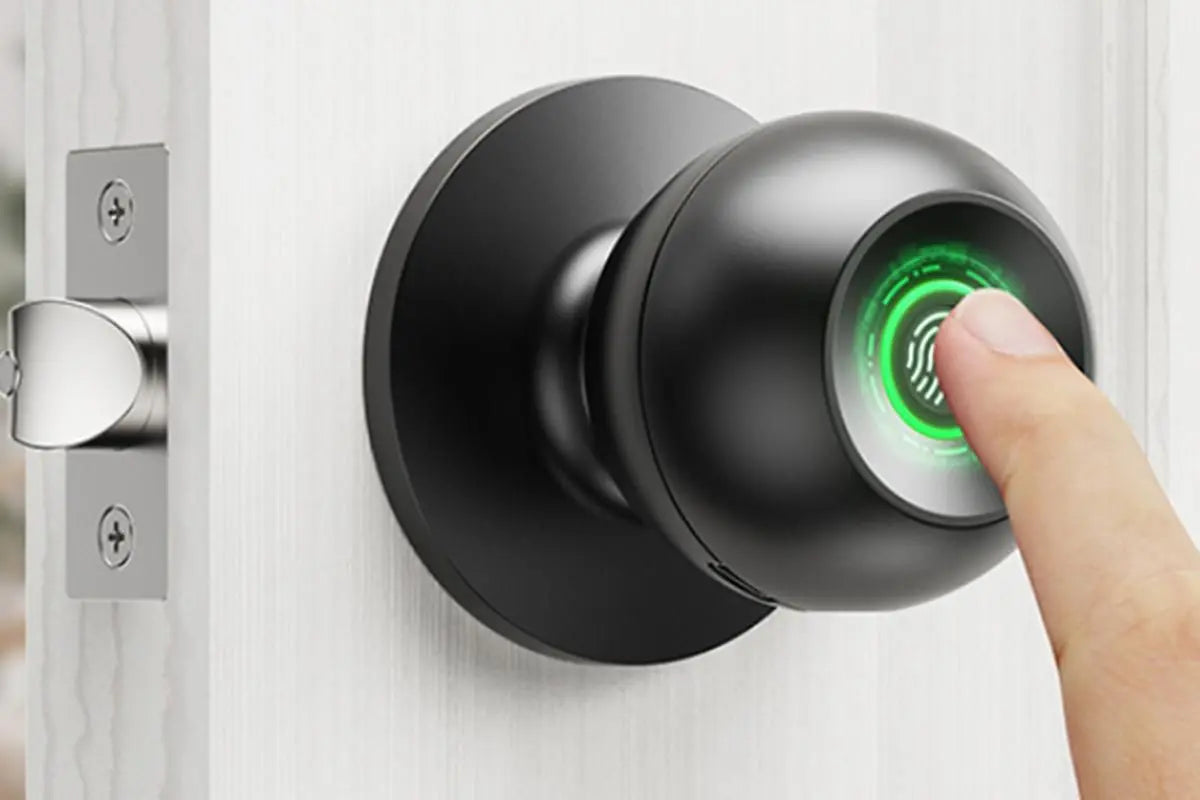 Fingerprint Door Lock Smart Fingerprint Door Knob with Lock Biometric Door Lock with App Control & Key Bluetooth Smart Door Lock with Handle Wholesale Hub