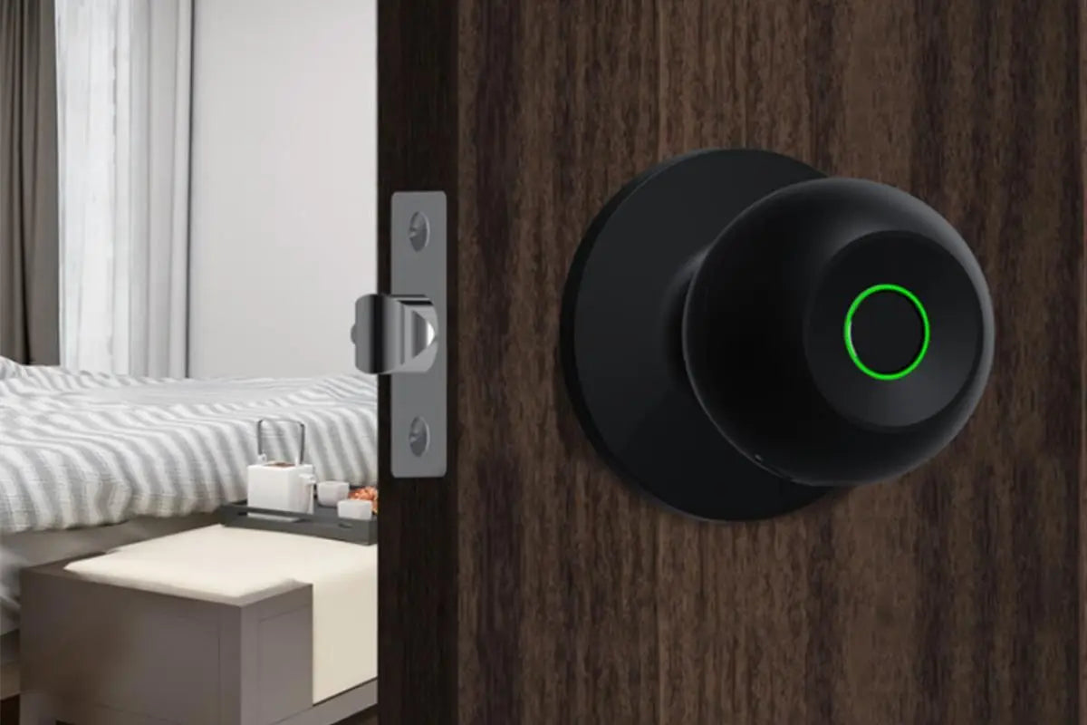 Fingerprint Door Lock Smart Fingerprint Door Knob with Lock Biometric Door Lock with App Control & Key Bluetooth Smart Door Lock with Handle Wholesale Hub